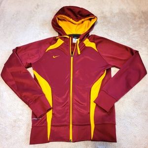 Nike Therma Fit Full Zip Jacket XS Iowa State Colors Pockets Long Sleeve